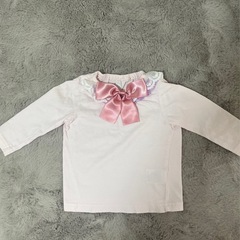 70-80cm レース&リボンシャツ 2点セットの画像