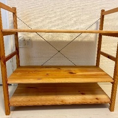 無印良品　パイン材ユニットシェルフの画像