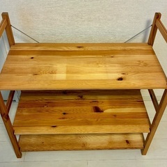 無印良品　パイン材ユニットシェルフの画像