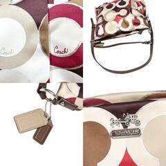 コーチ F1273 ハンドバッグ マルチカラー  COACH オプアート 肩掛けの画像