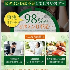 【新品】高濃度ビタミンD3 オメガ3配合 健康サプリ 国内製造 無添加の画像