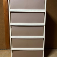 収納ケース/チェスト/5段の画像