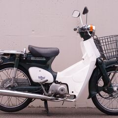 スーパーカブ 50 ビジネス 実働 書付 キャブ 12V 3速 バッテリー新品 検) AA01 C50 プレス 鉄 カブ 丸目 緑 グリーン 北海道 札幌の画像