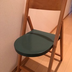 折りたたみイス 2脚 木製の画像