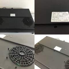 【🍀美品】アイリスオーヤマ【電気工事不要】2口IHクッキングヒーター EIH1470-B「管理No8」の画像