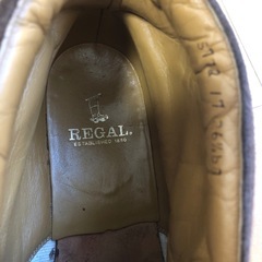 スエード　REGAL リーガル　リーガルシューズ　茶色　デザートブーツ チャッカブーツ スエード ダークブラウン 26.5cmの画像
