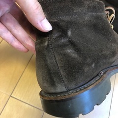 スエード　REGAL リーガル　リーガルシューズ　茶色　デザートブーツ チャッカブーツ スエード ダークブラウン 26.5cmの画像