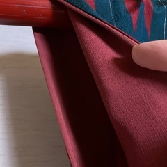 矢絣のお袖長め袷着物です　の画像
