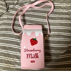 ストロベリー ミルクパック ショルダーバック 推し活 ぬい活の画像