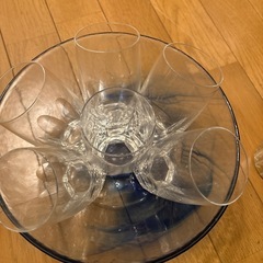 クリスタル  グラス 6脚の画像