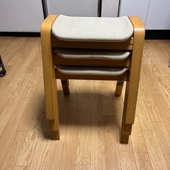 椅子　スツール　3脚の画像