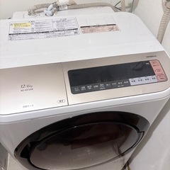 引き取り限定！木曜日で無くなります！！HITACHI ドラム式洗濯乾燥機 BD-NX120B（12kg/6kg）風アイロン・ナイアガラ洗浄付き✨の画像