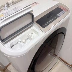 引き取り限定！木曜日で無くなります！！HITACHI ドラム式洗濯乾燥機 BD-NX120B（12kg/6kg）風アイロン・ナイアガラ洗浄付き✨の画像