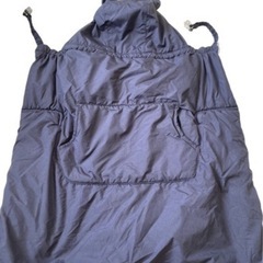 耳付きフード　パウダーフリース雪柄中わたケープの画像