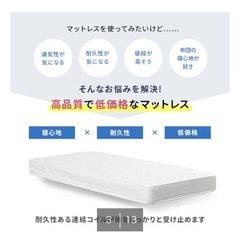 ニトリボンネルコイルマットレスシングルの画像
