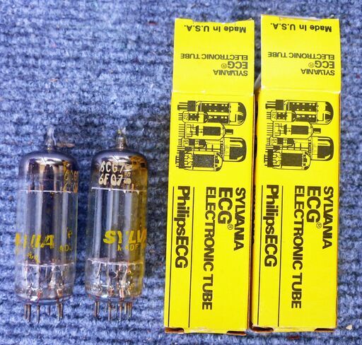 真空管 Unused Tubes 6CL6 4pcs(RCA)+2pcs(Sylvania) and 6FQ7(Sylvania) 2pcs  Total 8tubes