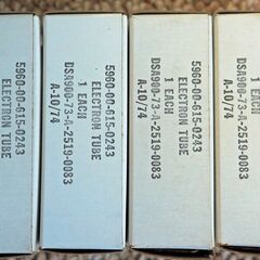 真空管 Unused Tubes 6CL6 4pcs(RCA)+2pcs(Sylvania) and 6FQ7(Sylvania) 2pcs  Total 8tubesの画像