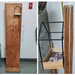 木製の立て看板 立て札×2組、高さ130cm程の画像