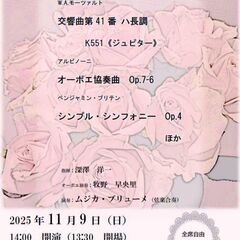 11/9（日）ムジカ・ブリューメ弦楽合奏団 演奏会