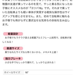 ヨツバサイクル 16インチの画像