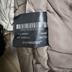 ZARA ボア襟付き 2WAY中綿ジャケット（ベスト付き）の画像