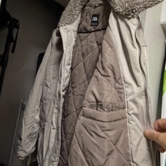 ZARA ボア襟付き 2WAY中綿ジャケット（ベスト付き）の画像