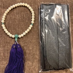 数珠　女性用　ケースお付けします。
の画像