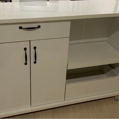 コーナン　キッチン収納ワゴンカウンターの画像