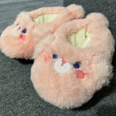 13cm 〜　ウサギのモコモコスリッパ　ルームシューズ　ベビー　キッズ　新品の画像