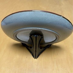 【希少】八風焼 中曽根康弘『万物流転死生有命』飾り皿の画像