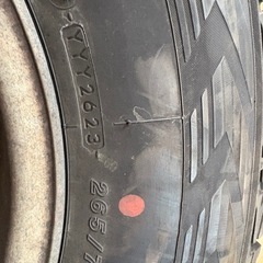 バリ山!スタッドレス!ランクル70に着用ice GUARDアルミ付き4本セット の画像