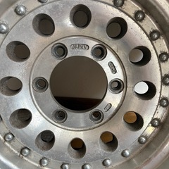 バリ山!スタッドレス!ランクル70に着用ice GUARDアルミ付き4本セット の画像