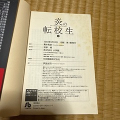 炎の転校生　文庫版版　1巻の画像