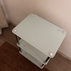 AZUMAYA　ガラスラック3段の画像