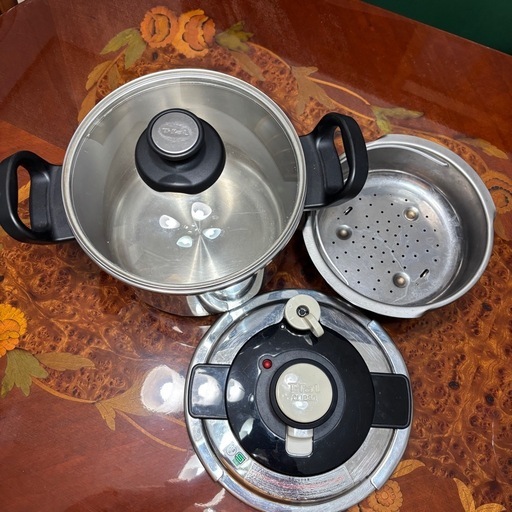 T-fal ティファール 圧力鍋 6L 蒸し器 鍋蓋セット