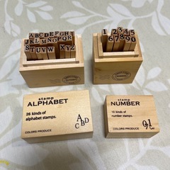 アルファベット・数字スタンプセットの画像