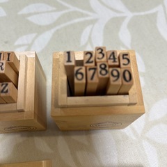 アルファベット・数字スタンプセットの画像