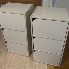 たまちゃん様専用 カラーボックス 扉付き カウンターの画像