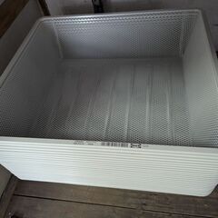 IKEA　かご　白　23個の画像