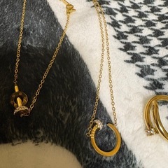 アクセサリー ネックレス ブレスレット リング  ゴールドの画像