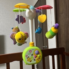 ベビーベッド　幼児　赤ちゃん　おもちゃ　めりーごーらんメリーゴーランド　の画像