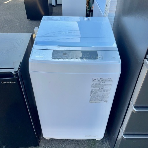 Toshiba 縦型洗濯機本体 7kg ホワイト 23年製