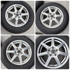 ホイール付き　16インチ　スタッドレス　ヴェゼル　アルファード　キックス　ヤリスクロス　ブリヂストン　タイヤホイールセットの画像