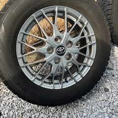 TOYOTA 純正BBS 鍛造ホイール　4本セット　スタッドレス付きの画像
