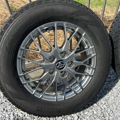 TOYOTA 純正BBS 鍛造ホイール　4本セット　スタッドレス付きの画像
