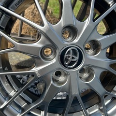 TOYOTA 純正BBS 鍛造ホイール　4本セット　スタッドレス付きの画像
