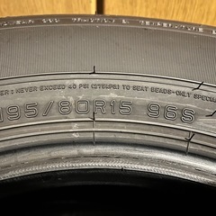 タイヤ４本セット　195/80/R15
の画像
