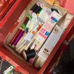 裁縫箱　中身色々まとめての画像
