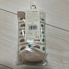 新品＊16-18cmオーガニックコットン靴下の画像
