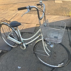 大径　自転車　27インチ　　ママチャリ　大きいタイヤ　の画像